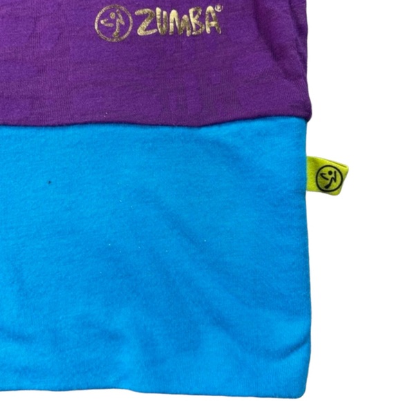 Zumba Wear 📌size M/L purple with blue waistband, Zumba in orange on side - Picture 6 of 11